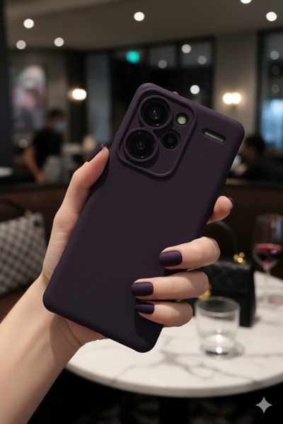 TechTrove Xiaomi Redmi Note 13 Pro Plus Kılıf Içi Kadife Süet Tasarımlı Kamer...