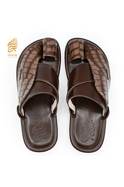 Leather & shoea حذاء شرقي جلد تمساح
