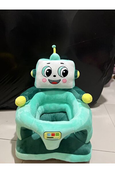 OEM Baby Plush Armchair – Cheerful Robot (Mint Green)