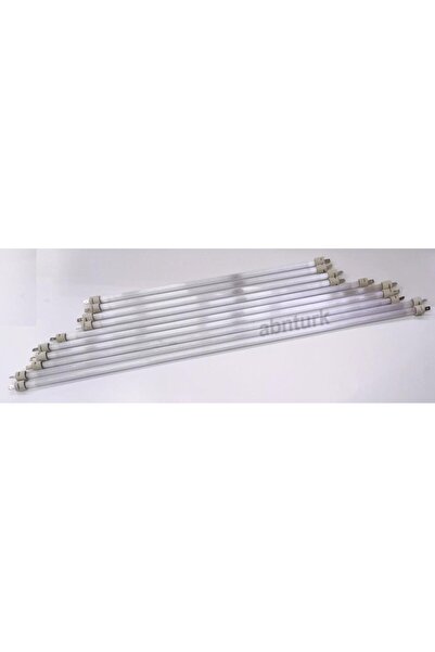 abnturk 1 Adet 39cm Quartz Cam Ø1cm Yer tipi Şömine Sobalar için 600W Rezista...