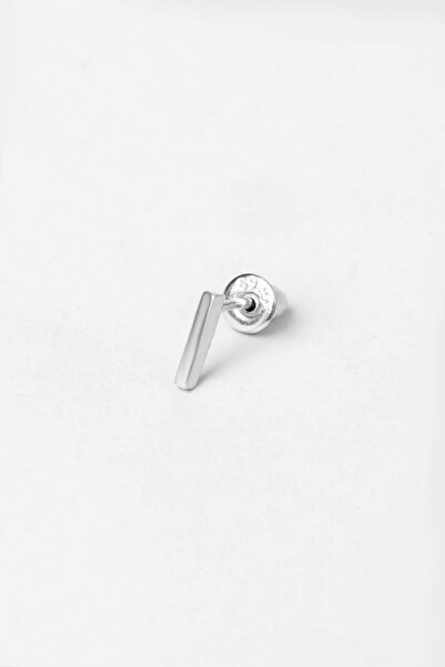 So CHIC... My Story I Harfi 18 Ayar Beyaz Altın Kaplama Gümüş Tek Küpe