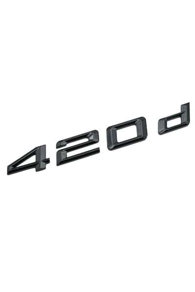 BMW Emblemă 420d Negru Lucios - Portbagaj Spate