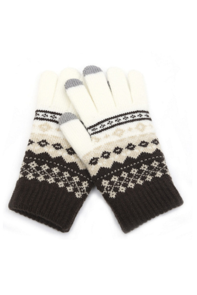 renkli çiçekler قفازات نسائية شتوية تعمل باللمس قفازات نسائية محبوكة دافئة قا...