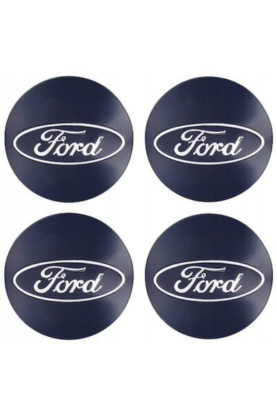 OEM Capace roată pentru FORD 54 mm, albastru marin și argintiu, set de 4 (50x...
