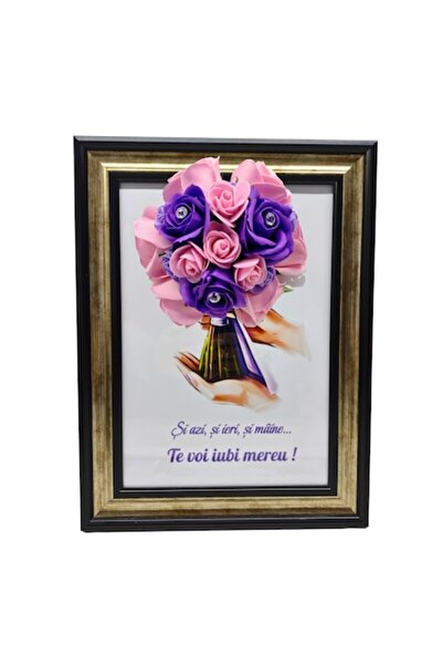T&M Personalizare Tablou înrămat A4 (30x21 cm) - „Azi, ieri și mâine... Te vo...