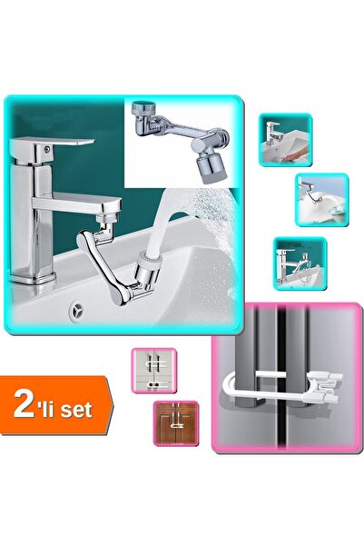 HerEveOyuncak 1080 Derece Dönebilen Robotik Kol Musluk Başlığı + Bebek Çocuk ...