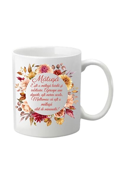 T&M Personalizare Cană personalizată - Ești o mătușă loială și iubitoare, alb...