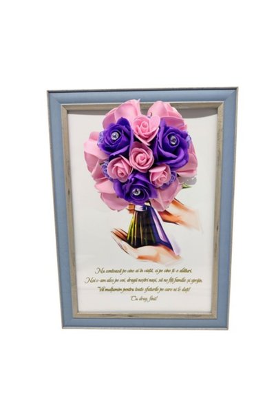 T&M Personalizare Tablou înrămat A4 (30x21 cm) - „Nu contează cine ai în viaț...