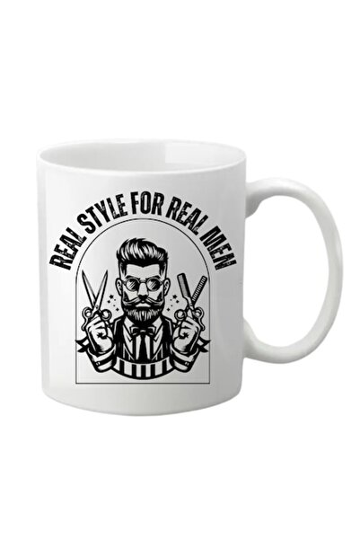 T&M Personalizare Cana personalizata - Real style for real men, alba, 330 ml