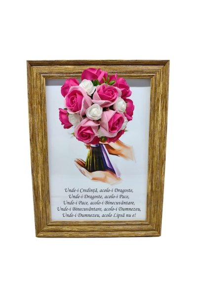 T&M Personalizare Tablou înrămat A4 (30x21 cm) - Binecuvântarea Casei - v9 de...