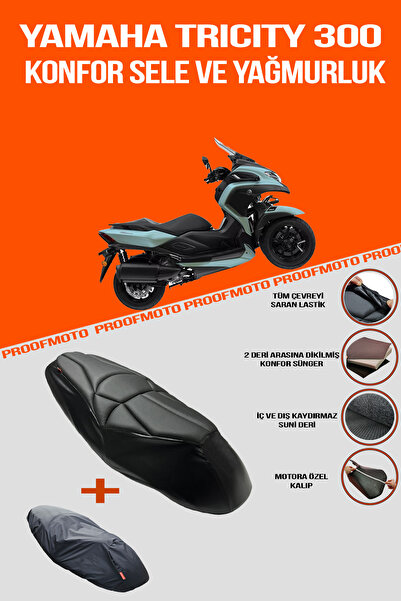 PROOFMOTO Yamaha Tricity 300 Comfort Seat and Raincoat Cover