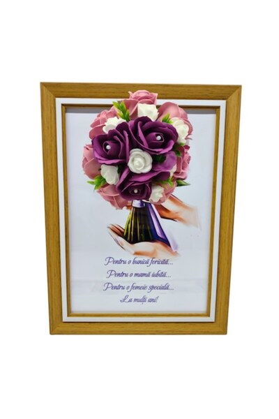T&M Personalizare Tablou înrămat A4 (30x21 cm) - Pentru o femeie iubită, deco...