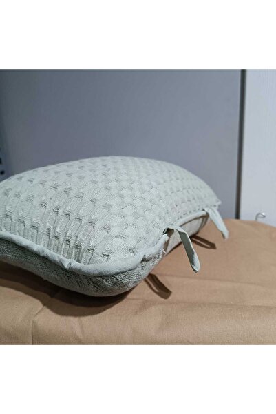 MEŞELİ TEKSTİL Neck Hernia Support Pillow Washable Anti-Sweat Cotton Double Sided