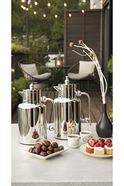 Generic 1 liter tea and coffee thermos set