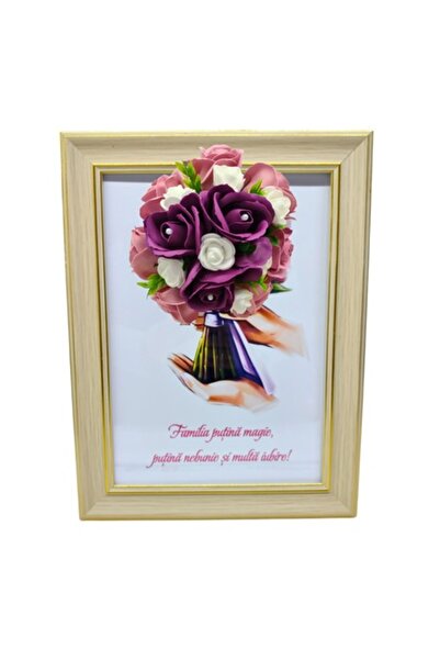 T&M Personalizare Înrămat A4 (30x21 cm) - „Familie: puțină magie, puțină nebu...