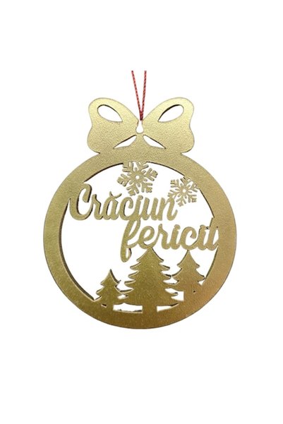 T&M Personalizare Glob de Crăciun decorativ personalizat din lemn - „Crăciun ...