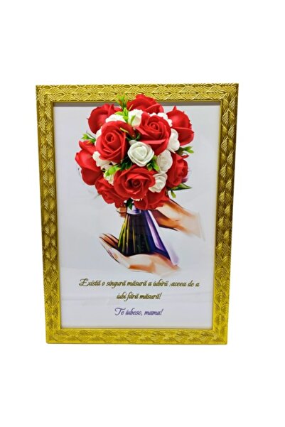 T&M Personalizare Tablou înrămat A4 (30x21 cm) - „Dragoste fără măsură” - v14...