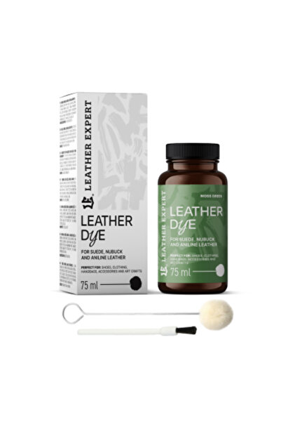 leather expert Vopsea pentru piele întoarsă, verde mosc, Leather Expert, colo...