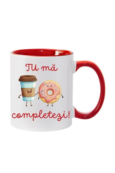 T&M Personalizare Cană personalizată „Mă completezi” v30, Dragobete/Îndrăgost...