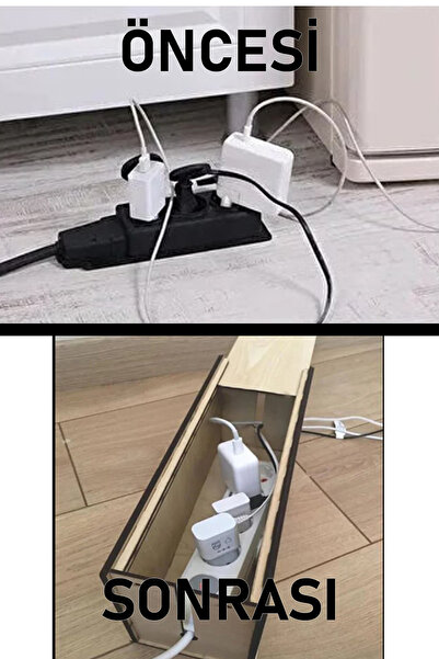 mars tasarım KABLO PRİZ SAKLAMA KUTUSU PRİZ ORGANİZERİ 40X11X14