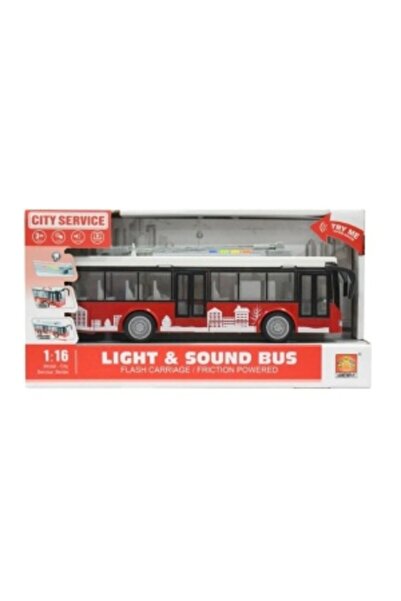CREATIVE Electric toy trolleybus, for children 3+, sounds & lights, 1:16, 32 x 16.5 x 10.5 cm, white-red