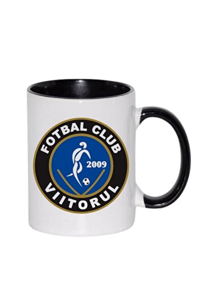 T&M Personalizare Cana personalizata 'F.C. Viitorul Constanța' v6, negru, 330 ml