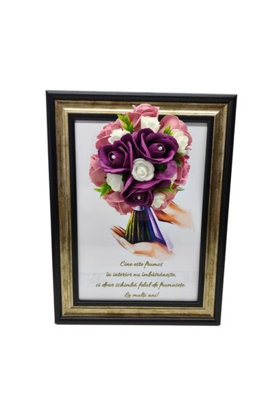 T&M Personalizare Tablou înrămat A4 (30x21 cm) - „Frumusețea interioară nu îm...