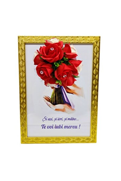 T&M Personalizare Înrămat A4 (30x21 cm) - Azi, ieri și mâine... Te voi iubi m...