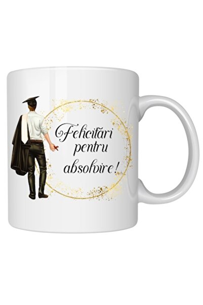 T&M Personalizare Cană personalizată - Felicitări pentru absolvire, albă, v2,...