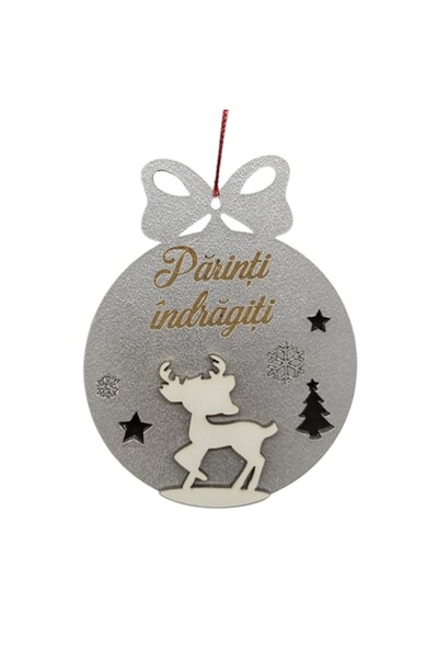 T&M Personalizare Glob de Crăciun personalizat din lemn - Părinți iubiți - Ce...