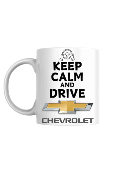 T&M Personalizare Cană personalizată - Keep Calm and Drive Chevrolet!, albă, ...