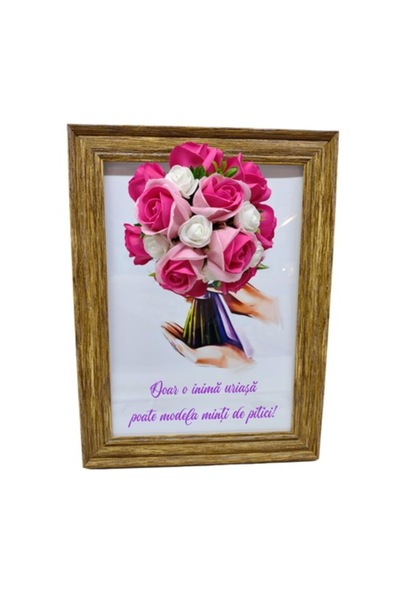 T&M Personalizare Înrămat A4 (30x21 cm) - „Doar o inimă imensă poate modela m...