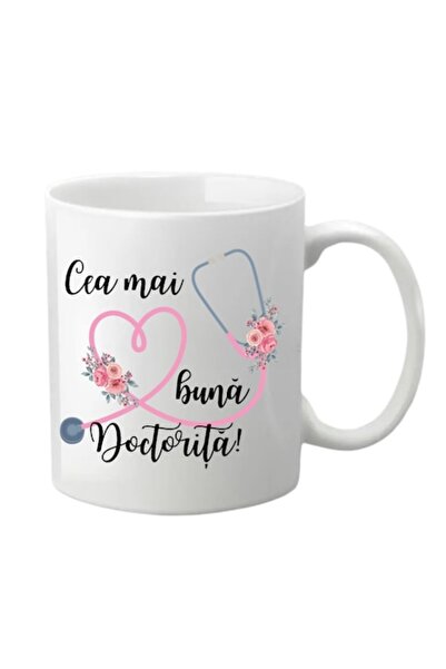 T&M Personalizare Cană personalizată - „Cel mai bun doctor” (feminin), albă, ...
