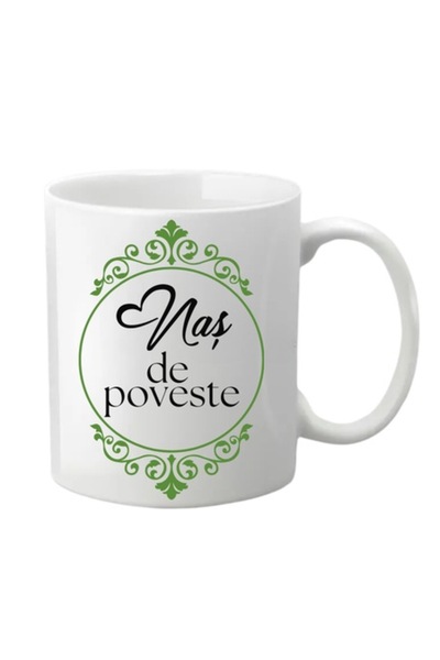 T&M Personalizare Cană personalizată - Story Nose, albă, 330 ml