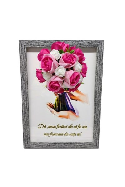 T&M Personalizare Tablou înrămat A4 (30x21 cm) - „Dă fiecărei zile șansa de a...