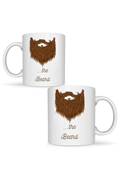 T&M Personalizare Cană personalizată „...Barba” de Ziua Îndrăgostiților, albă, 330 ml