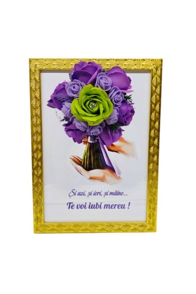 T&M Personalizare Tablou înrămat A4 (30x21 cm) - „Azi, ieri, mâine... Te voi ...