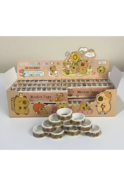 ÖZ KIRTASİYE Capybara 10'lu Bant Set Desenli (1paket-10 adet)