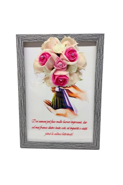 T&M Personalizare Tablou înrămat A4 (30x21 cm) - Două persoane pot face multe...