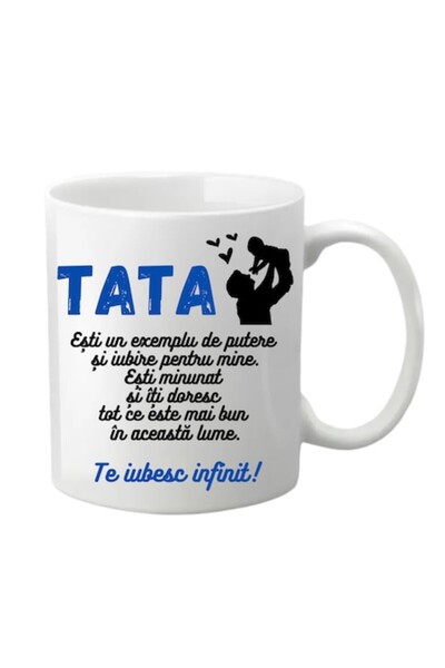 T&M Personalizare Cană personalizată - Tată, „Tată, ești un exemplu de putere...