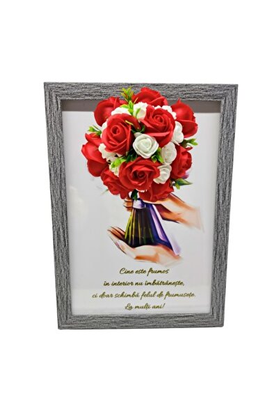 T&M Personalizare Tablou înrămat A4 (30x21 cm) - „Frumosul din interior nu îm...