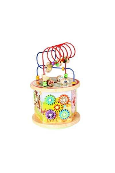 CREATIVE Wooden educational toy, 7-in-1 activity center, multiple activities, for children 1 year+, 37 x 24 c