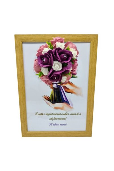 T&M Personalizare Tablou înrămat A4 (30x21 cm) - „Există o singură măsură a i...