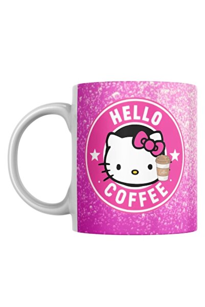 T&M Personalizare Cană personalizată - Hello Coffee, albă, 330 ml