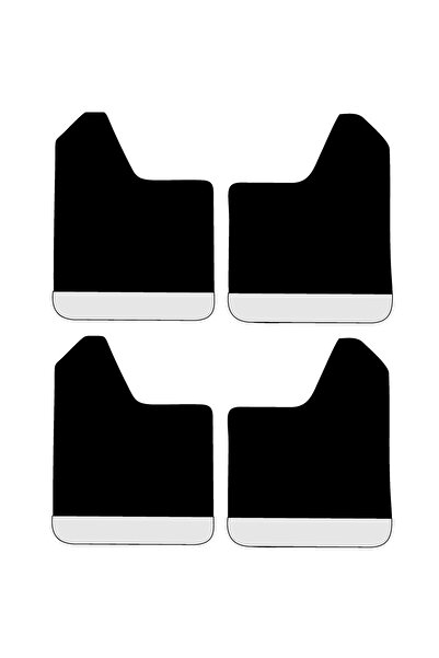 Avex Set of 4 SPORT rubber mudguards for cars, universal, Silver model, size 30 x 23cm