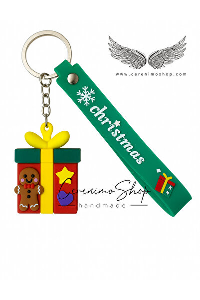 Cerenimo Shop سلسلة مفاتيح عيد الميلاد مع شخصية سانتا كلوز هدية لعيد الميلاد