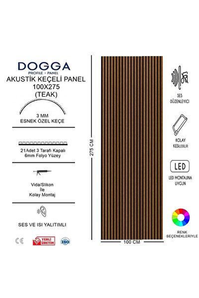 BAKİ AHŞAP Akustik Keçeli Panel , TV ve Duvar Lambrisi ve Vestiyer Lambrisi 1...