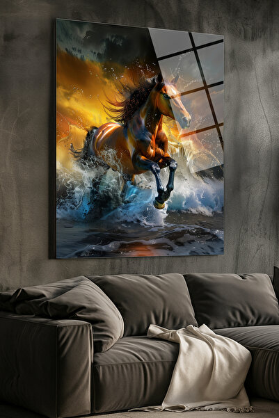 STARYUNA Horse Glass Painting Yuna1004