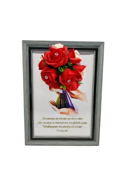 T&M Personalizare Tablou înrămat A4 (30x21 cm) - „Nu contează cine este în vi...