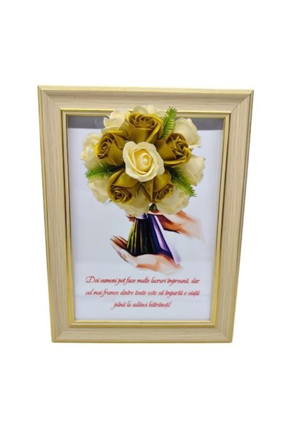 T&M Personalizare Tablou înrămat A4 (30x21 cm) - Pentru o bunică fericită - d...